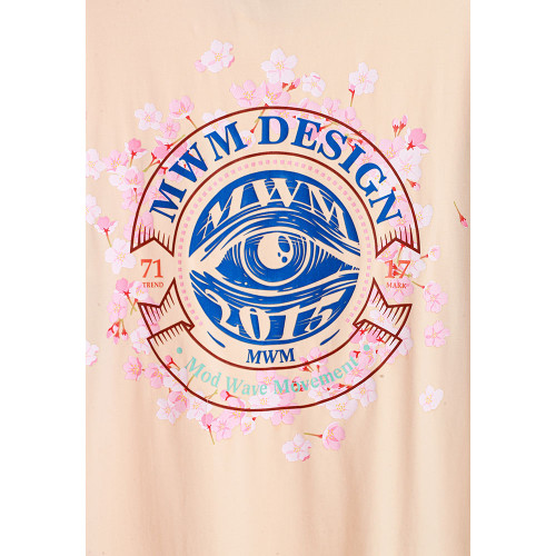 MWM Unisex κοντομάνικη μπλούζα Embroidered Eye Almond Blossom Tee